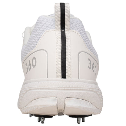 Newbery 360 Cricket Shoe (White Full Spikes)