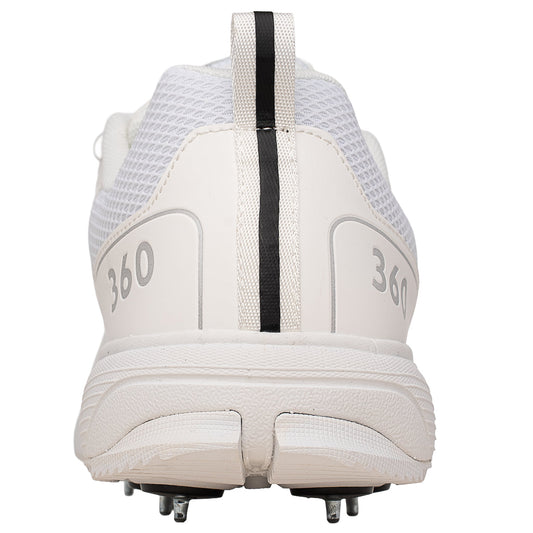 Newbery 360 Cricket Shoe (White Full Spikes)
