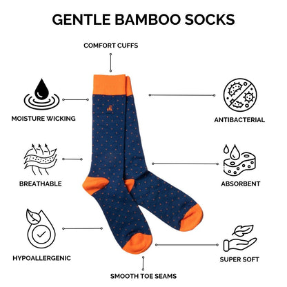 Swole Panda Cricket Bamboo Socks (Comfort Cuff)